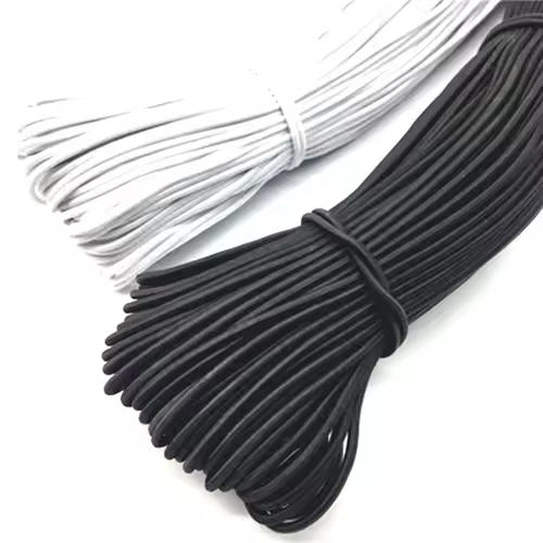 1/2/3/4/5MM Strong Elastic Rope White/black High-Quality Elastic Rope Rubber Band Sewing Garment Craft for DIY Sewing Accessorie - Image 3