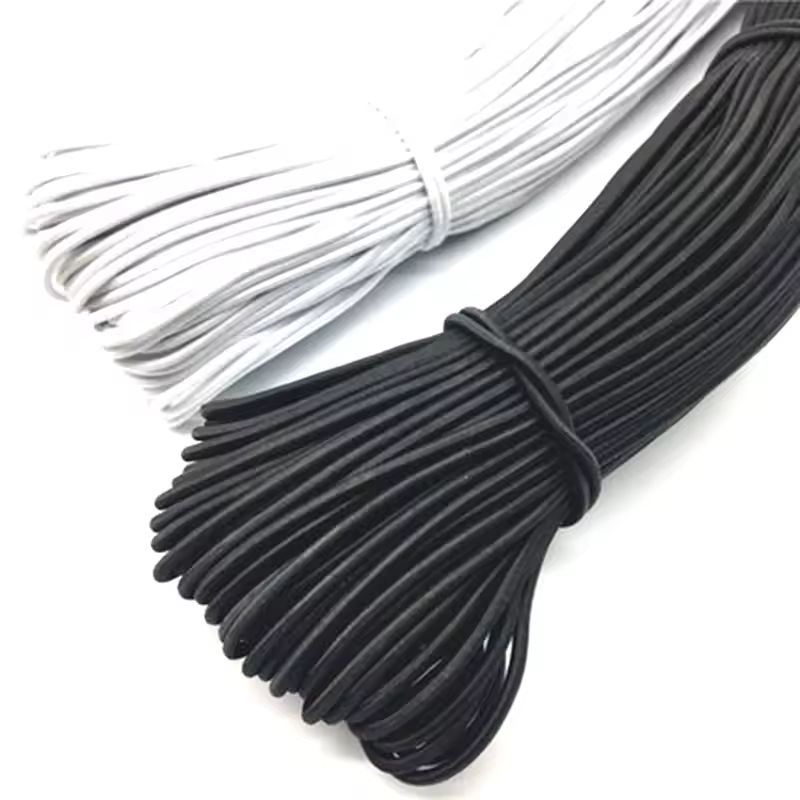 1/2/3/4/5MM Strong Elastic Rope White/black High-Quality Elastic Rope Rubber Band Sewing Garment Craft for DIY Sewing Accessorie - Image 3