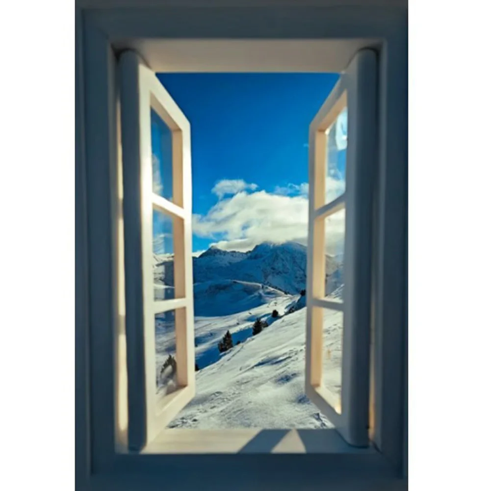 

Фоторамка из синей бумаги 20x15 см с окошком для креативного оформления сцены, для всех уровней подготовки