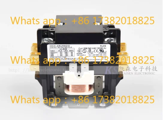 

208 В-240 В, 40 А, алюминиевая колонка HCC-2XU04GG, зарядная стойка, биполярный контактор переменного тока для кондиционирования воздуха