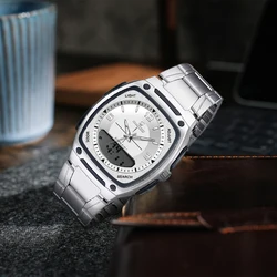 Luxury Man Wristwatch Business Watch for Men Waterproof Luminous Chronograph Stainless Steel Men's Quartz Watches reloj hombre