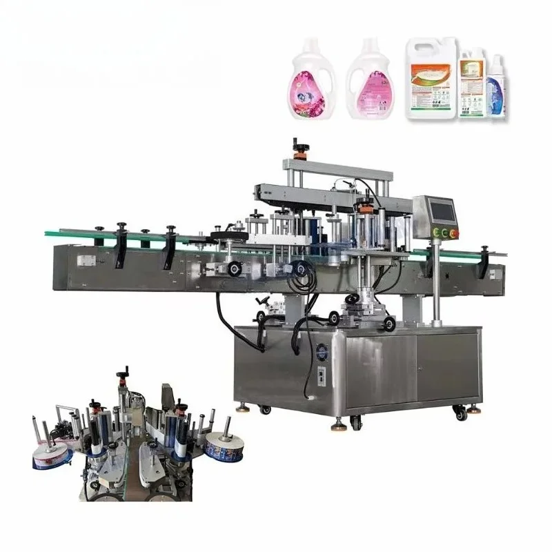Customized Versatile Electric Automatic Double‑Sided Labeling Machine PLC Motor Driven High Productivity Label Applicator