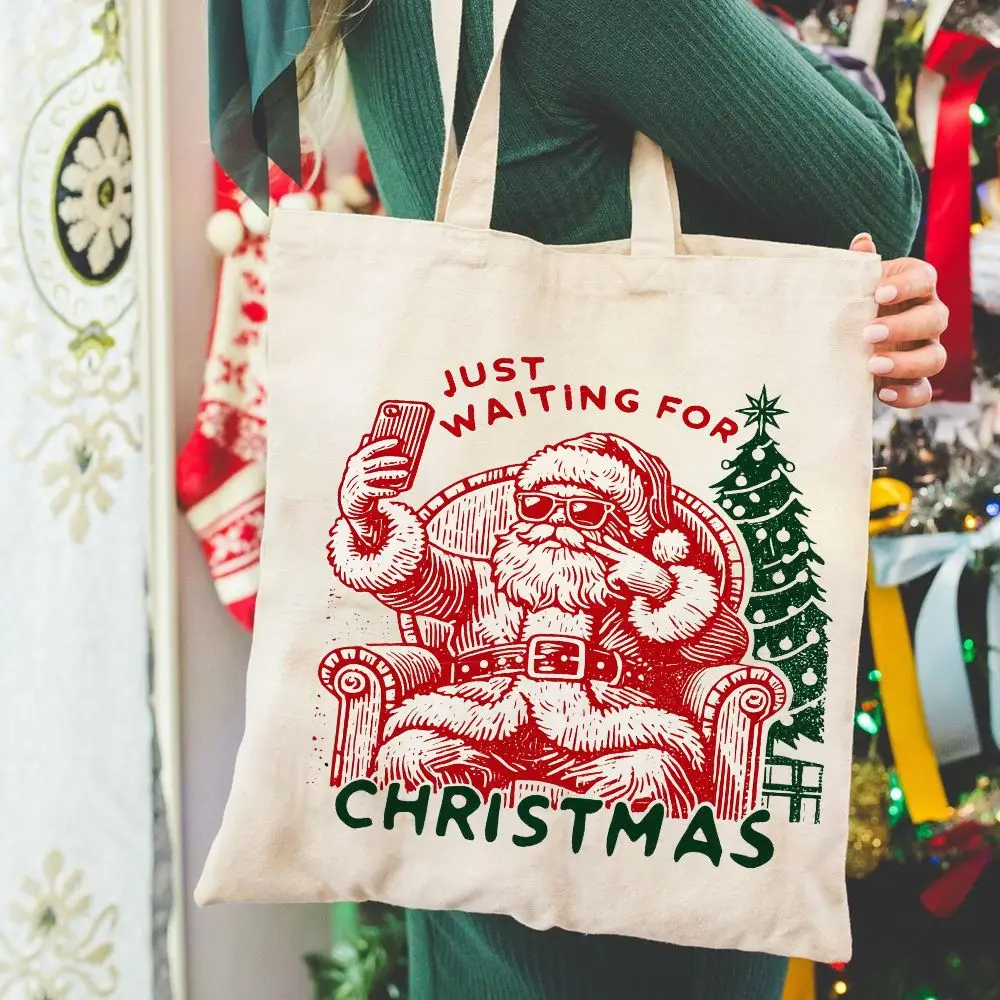 مجموعة مكونة من 6 قطع من ملصقات الفينيل المرنة والمضحكة لنقل الحرارة سانتا كلوز - مثالية للديكور بنفسك على الملابس (تي شيرتات، هوديي