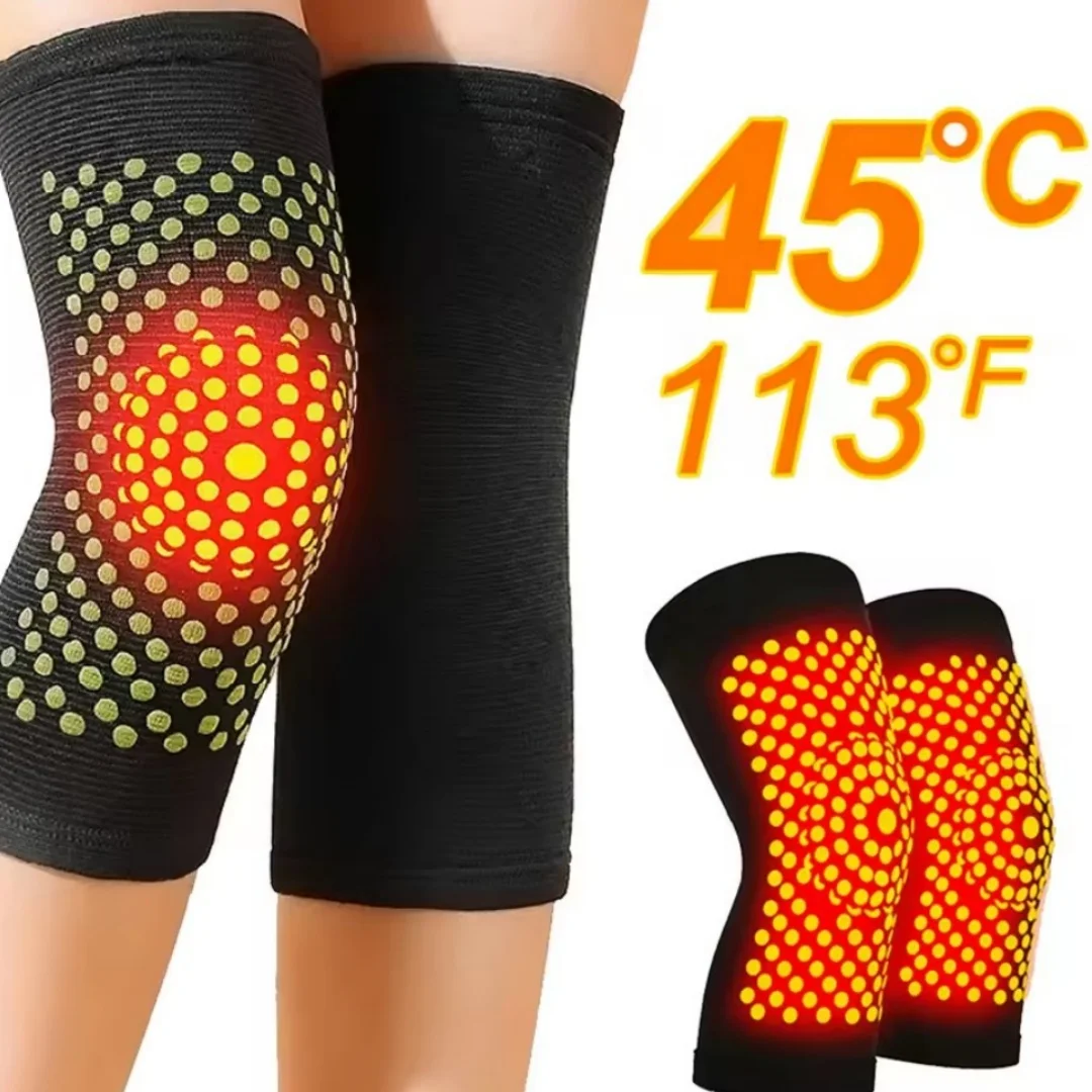 2PCS Self Heating Support Knee Pad Knee Brace Warm for Arthritis Joint Pain Relief Injury Recovery Belt Knee Massager Leg Warmer