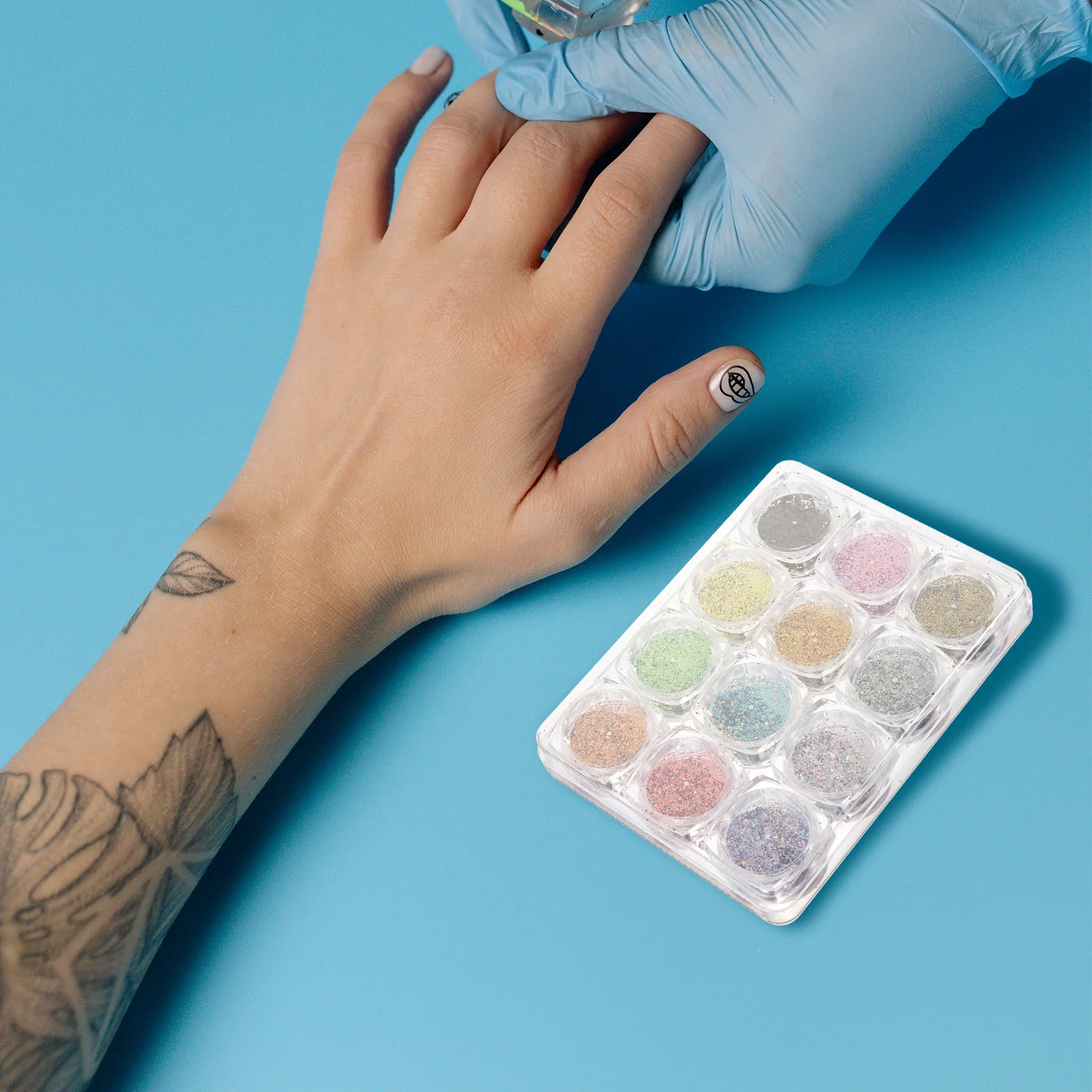 12 caixas de glitter para unhas, flocos para unhas acrílicas, rosto, corpo, maquiagem, festival, decorações rave, glitter grosso