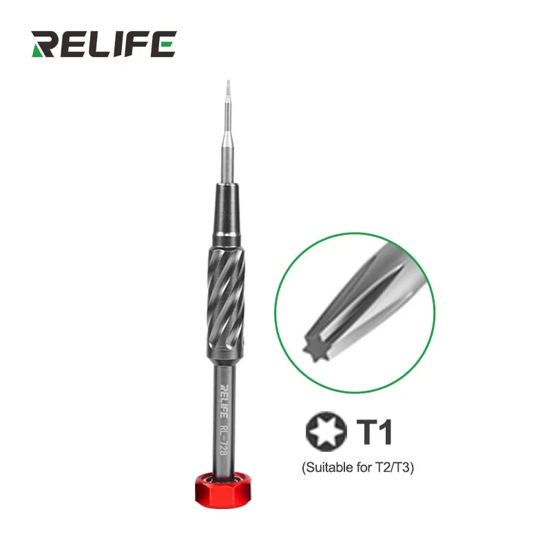 RELIFE Screwdriver Set 0.6 1.2 1.5 T2 RL-728 728A 728B 721 Phone Battery LCD Repair Strong Magnetic S2 Steel Laptop Mac