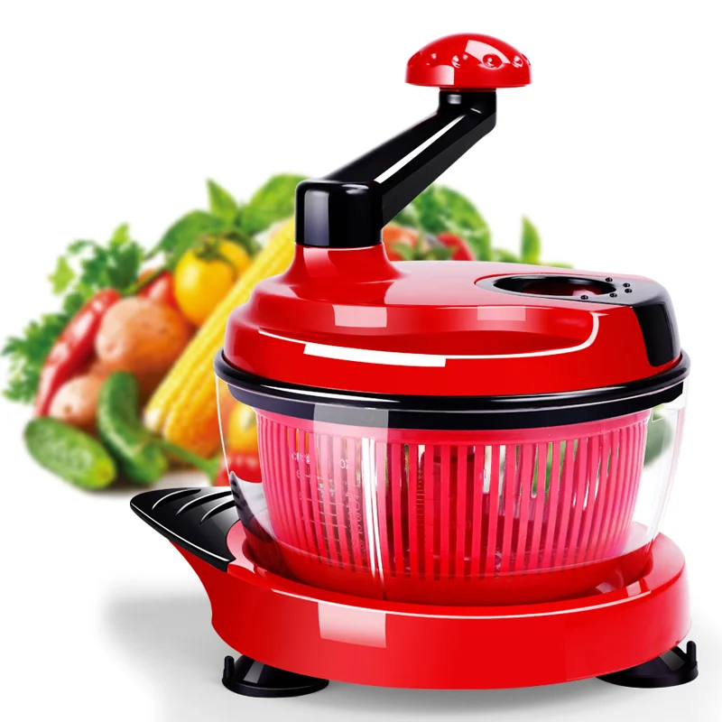 Household Manual Vegetable Grinder Meat Grinder Pepper Chopping Machine Garlic Press Garlic Grinder Garlic Cutter Multi-Funct...