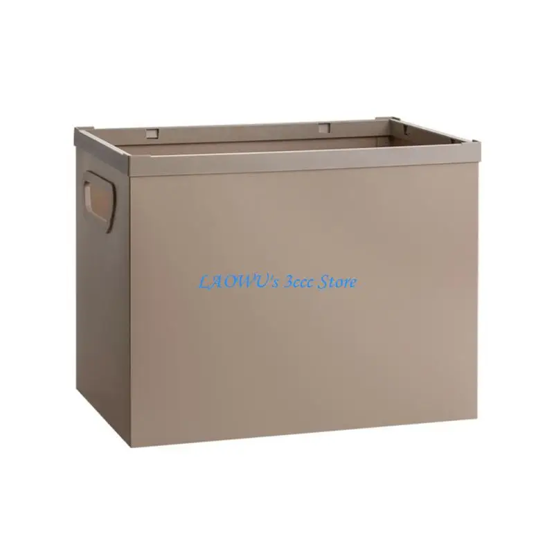 

Y8AD Document File Organiser Folding Plastic Storage and Filing Box with Handle
