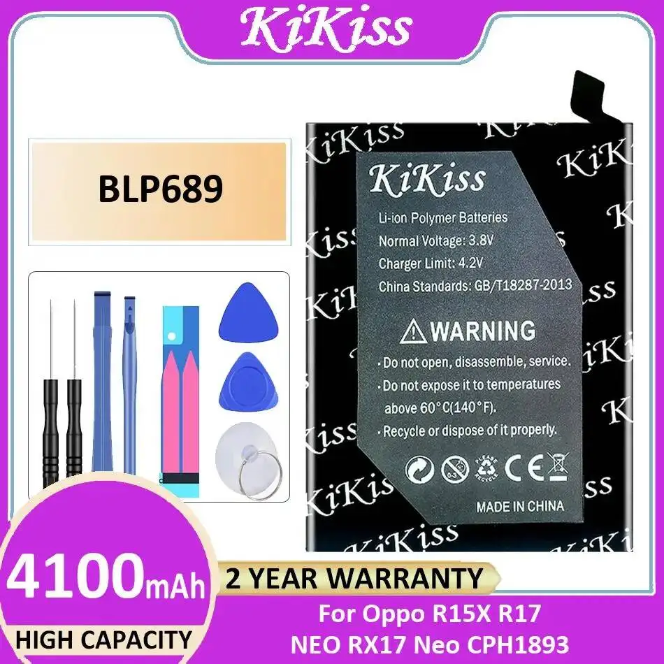 

Быстрая зарядка BLP689 Аккумулятор для мобильного телефона 4100 мАч для Oppo R15X R17 Neo RX17 Neo CPH1893
