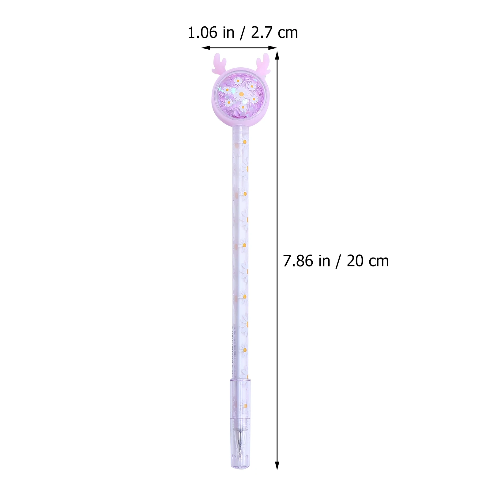 

12Pcs Sequin Pens Stylish Cartoon Styles Ideal for Students Office Workers Secretaries Cartoon Pens Student Stationery