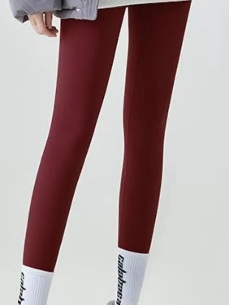 Rouje Dsyle Women's Fce Lined ark Bite Yoga Pants Cotton Trousers Autumn Winter Warm Base Layer Pants Casual Wear