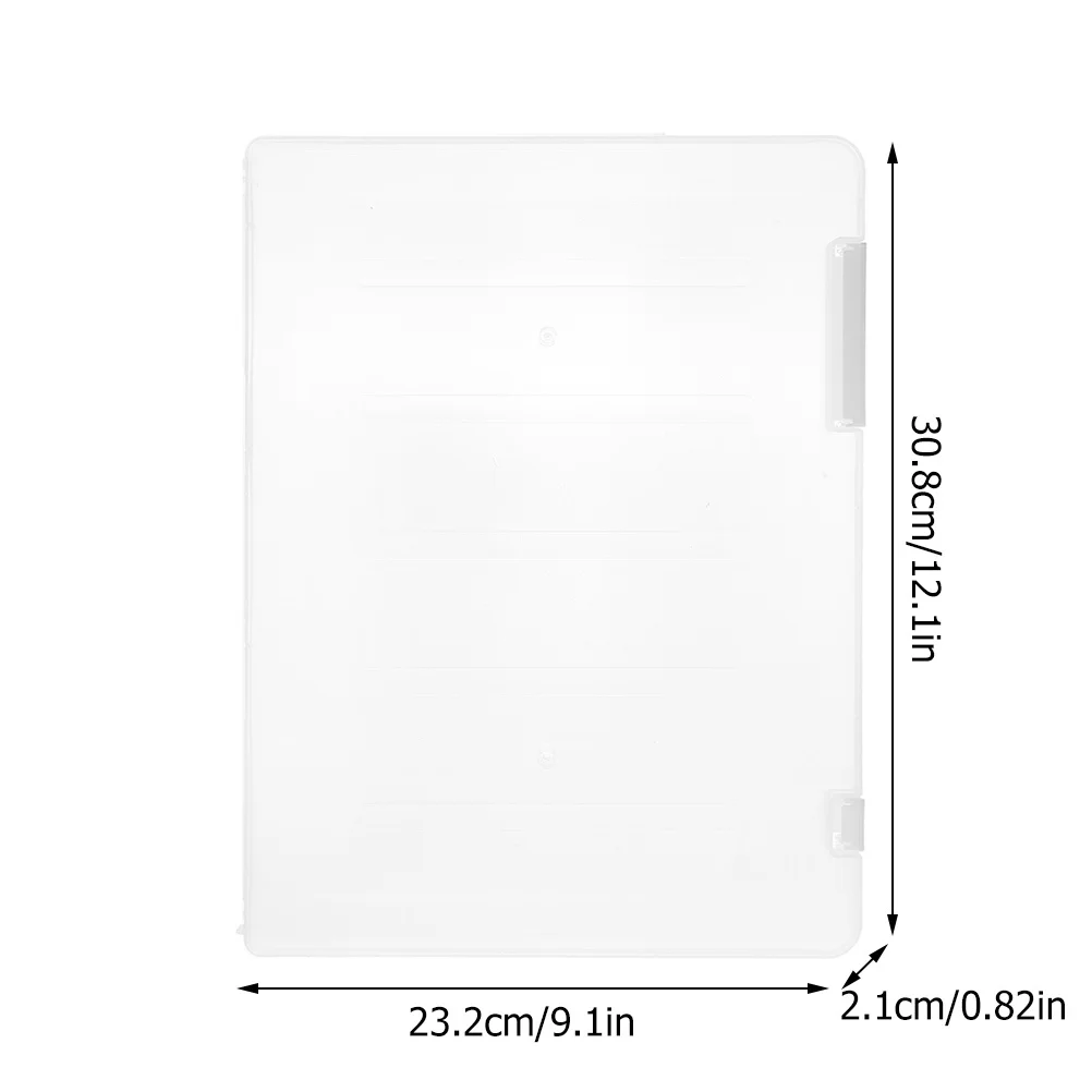 اضغط على صندوق منظم تخزين الأظافر مع طبقة واقية لجمع الأظافر الصناعية، حافظة عرض شفافة لسهولة الوصول و #6