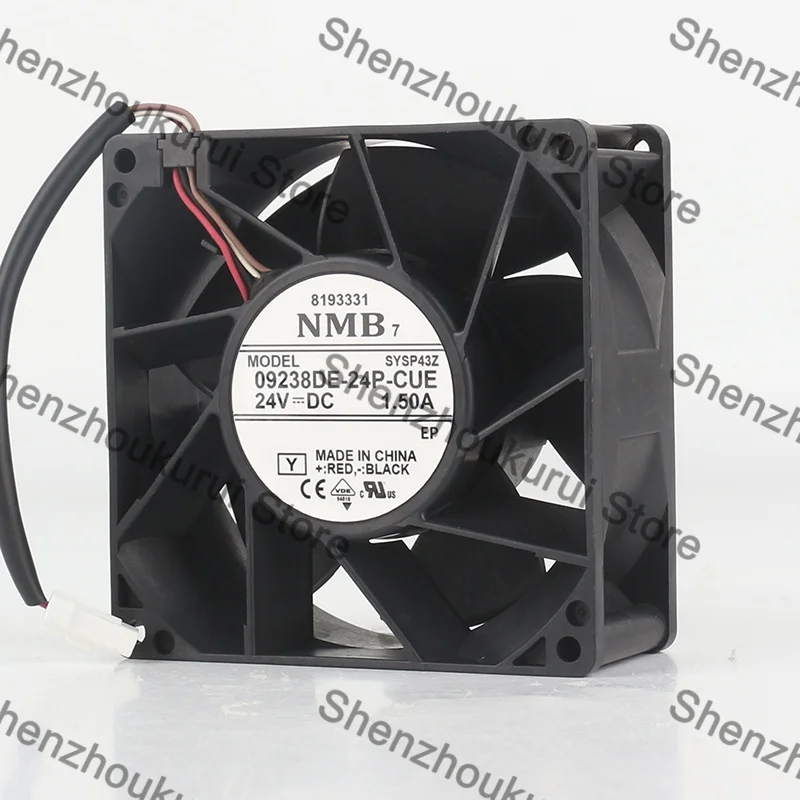 

Original NMB 09238DE-24P-CUE 24V 1.50A 9038 IP68 four-wire waterproof variable frequency fan 9CM