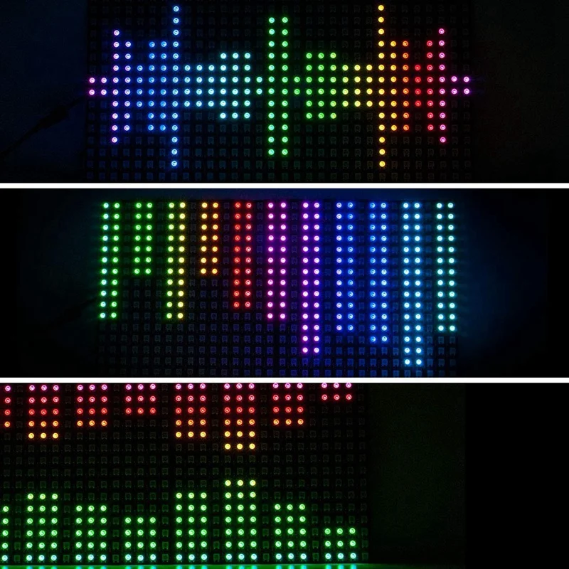 WS2812B WS2811 1903 3 핀 LED 스트립/매트릭스 패널 블루투스 음악 드림 컬러 CSY07 컨트롤러, RF 원격 내장 마이크/AUX, 13 키