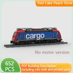 City Car Trains Model MOC Building Bricks Cargo locomotiva elettrica tecnologia modulare regali vacanze assemblare giocattoli per bambini vestito