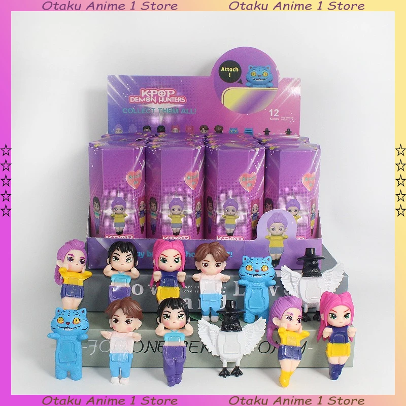 

12 шт./компл. KPop охотники на демонов фигурка слепая коробка мультфильм Руми Мира Зои фигурка украшение загадочная коробка подарок