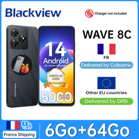 BLACKVIEW WAVE 8C [No EU Charger] Cellphone 6GB (2+4) 64GB/up to 2TB 4700mAh 13MP 4G Dual Sim Android 14 Smartphone
