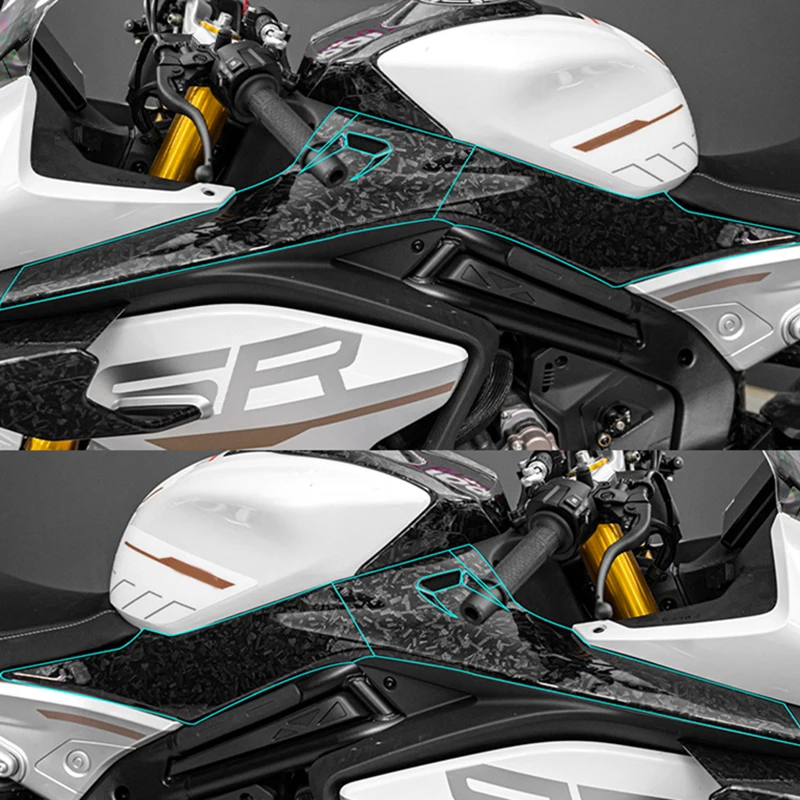 

FOR CFMOTO 750SRS 750SR S 750SR-S 2025 Motorcycle Modified Forged Carbon Fiber Protective Sticker Decorative Decals Accessories