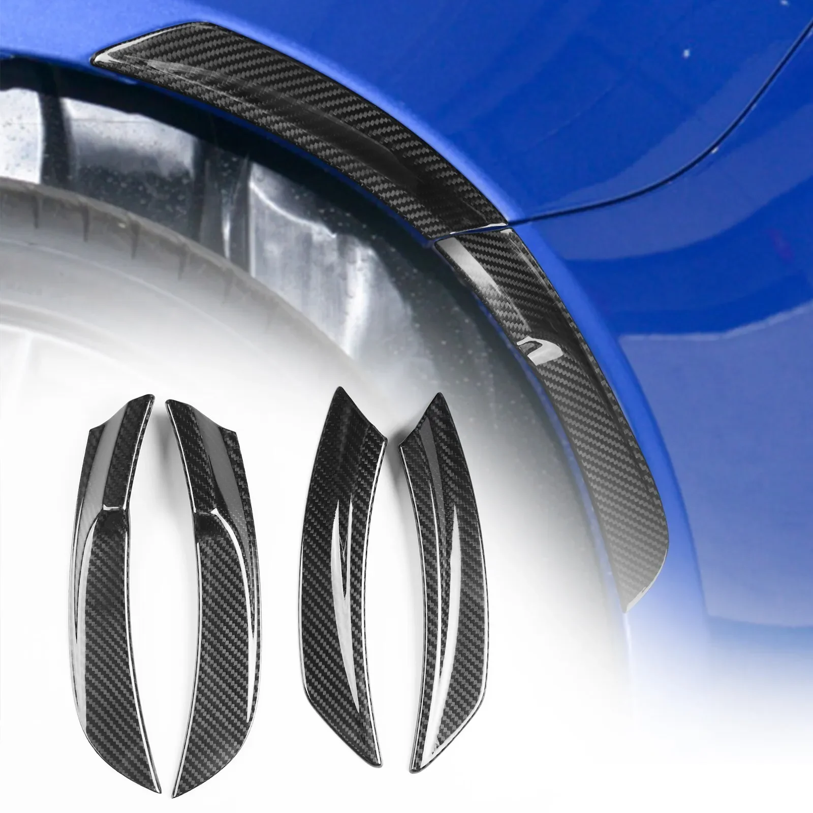 4PCS Car Rear Side Wheel Wheel Eyebrow Decoration Trim For Subaru BRZ ZD8 2022-2026 Wheel Rim Guard Strip Arch Trim Accessories