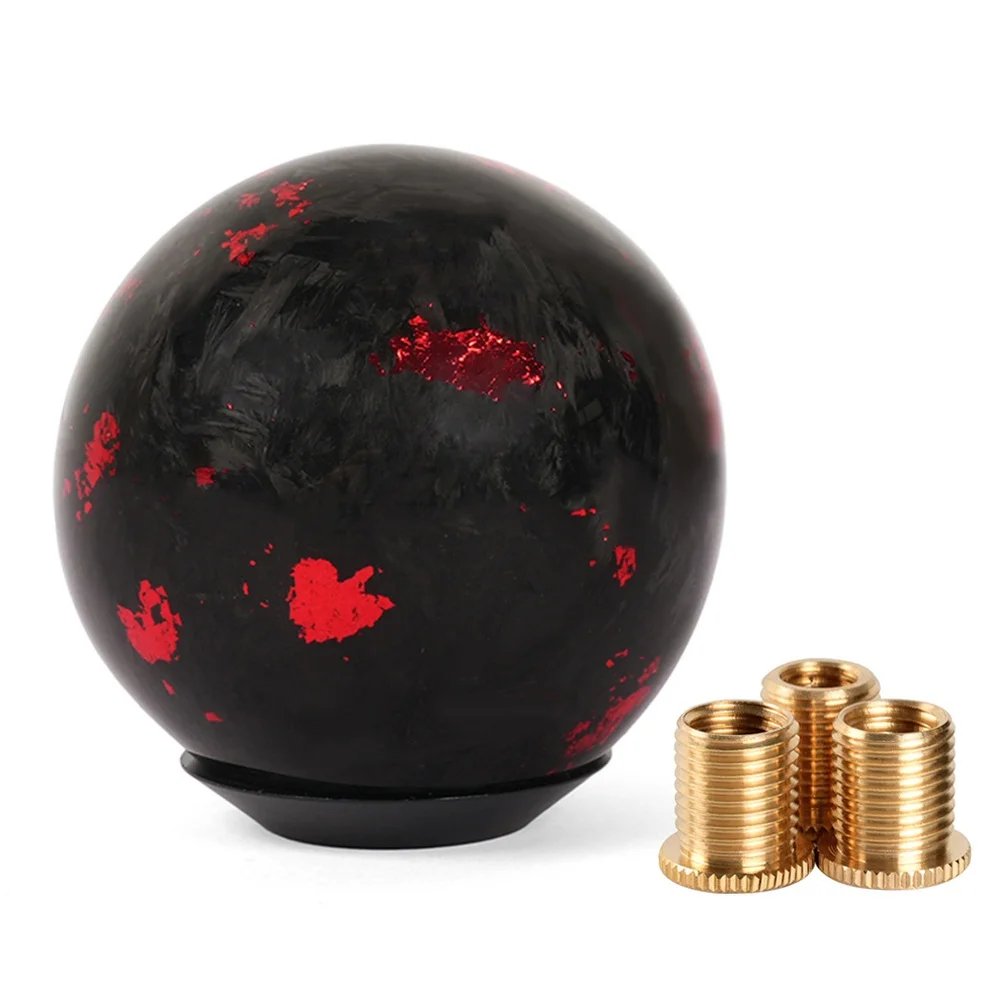 

Carbon Fiber Forged Gear Shift Knob With Aluminum Alloy Base Fits For Most Automatic Transmission Cars Comfortable Grip