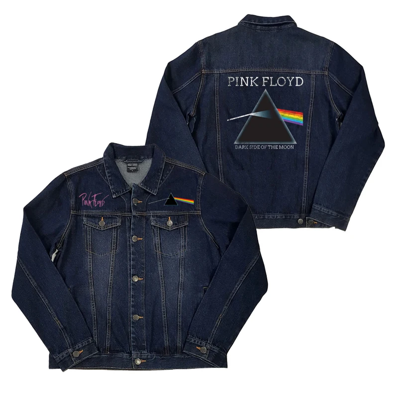 

Мужская джинсовая куртка свободного кроя, осенняя, в стиле High Street, теплая, хлопковая, с длинными рукавами, с принтом, с откидным воротником