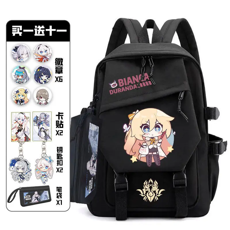 Honkai Impact 3 Elementary Third To Sixth Grade Double Shoulder Bag For High-End Large Capacity Junior High School Girls Top Ani