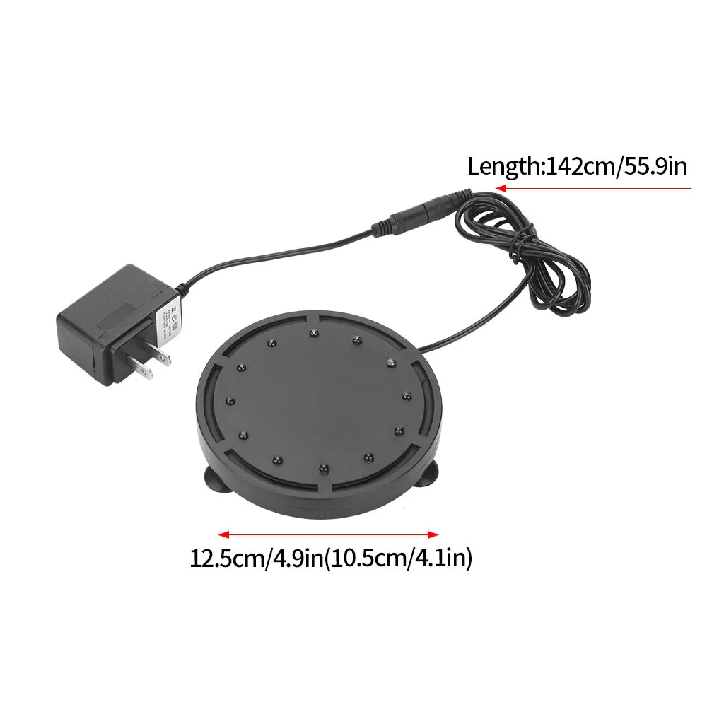 12LEDs حوض السمك الأكسجين فقاعة أضواء ملونة غاطسة مصباح IP68 مصباح مقاوم للماء لتزيين خزان الأسماك