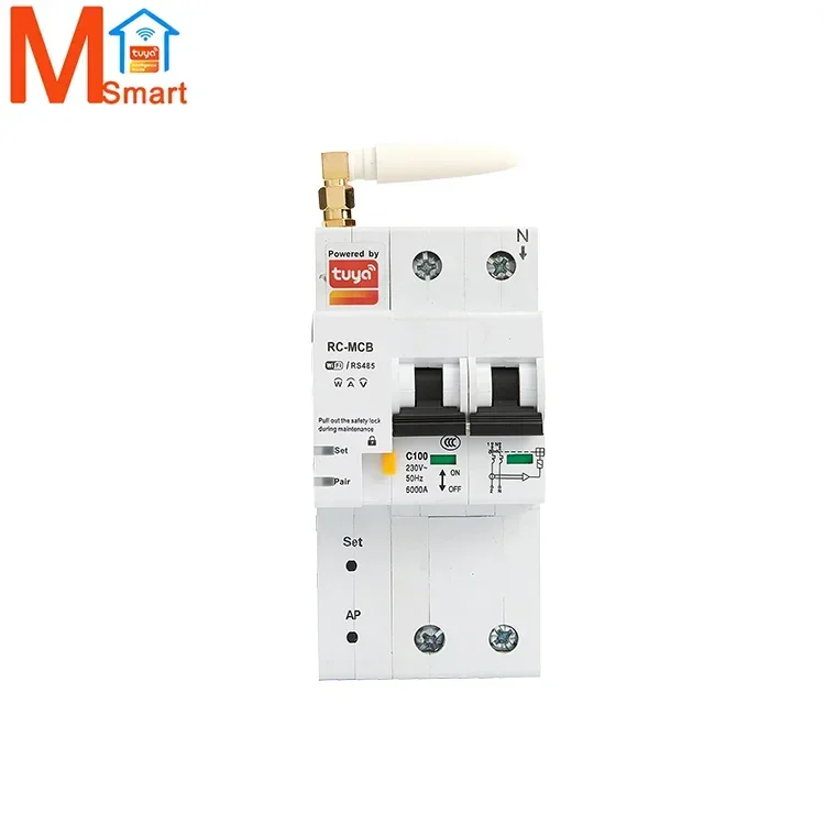 

Tuya Smart Breaker Power Monitor App Control 16A 32A 80A 100A Air Breaker WiFI MCB Breaker