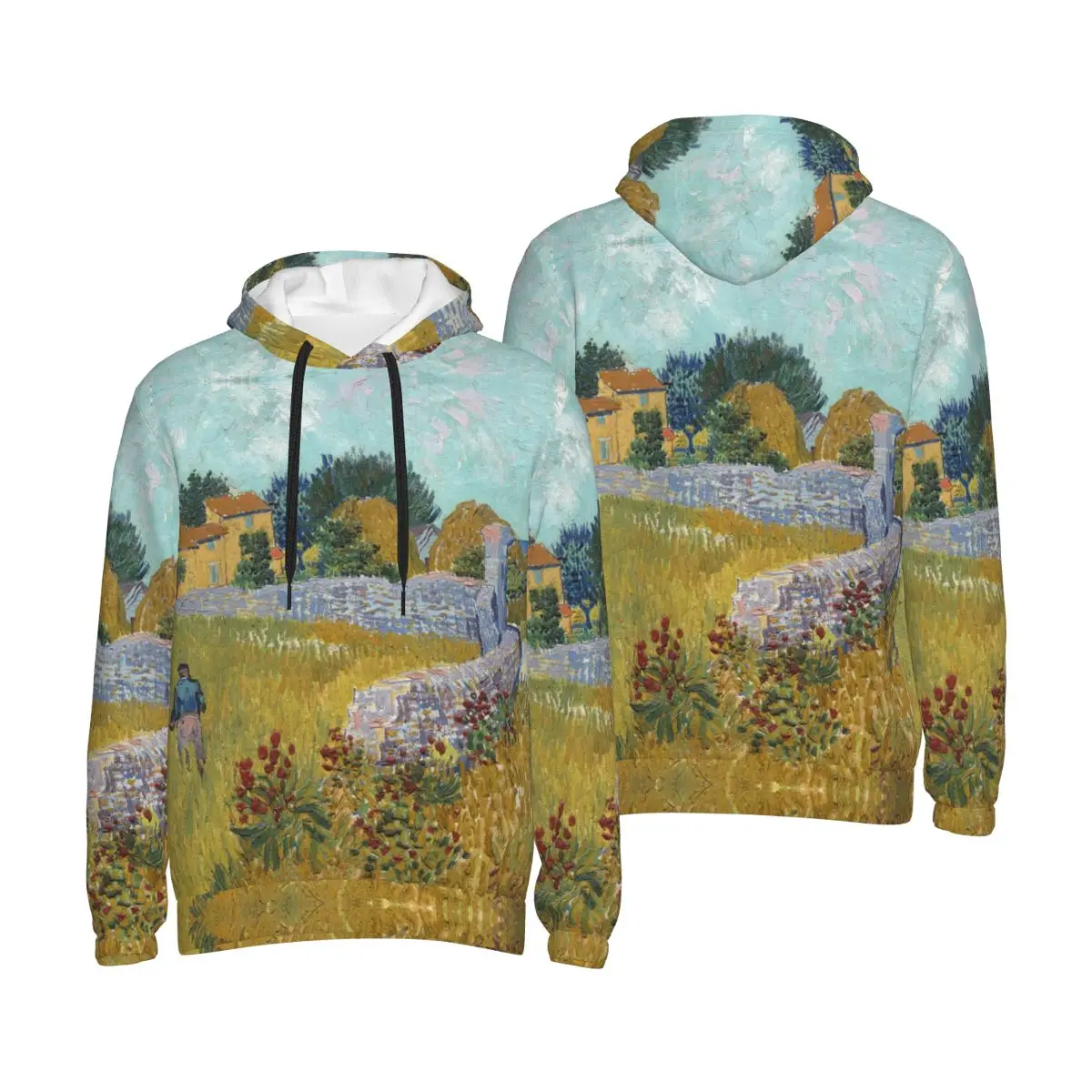 Vincent Van Gogh Hoodie For Men Women Sweatshirt Graphic Oil Painting Kanga Pocket Hoodies hoodie Pullover Long Sleeve Shirts