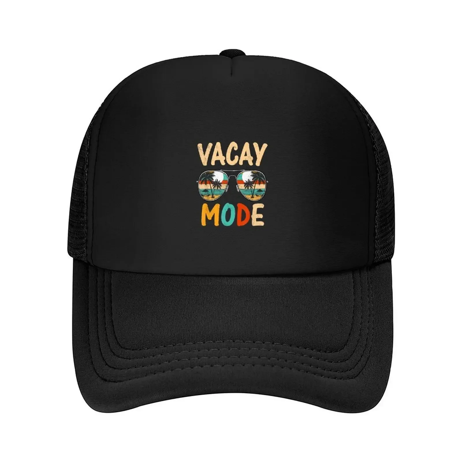 New Vacation Summer Sunglasses and Palm Trees Vacay Mode Funny Baseball Cap hard hat Golf For Man Women's