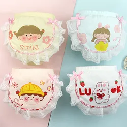 Baby Panties Girl Fashion Solid Lace Cotton Underpants Infant The Diaper Pants Kids Casual Triangle Shorts Child Bread PP Pants