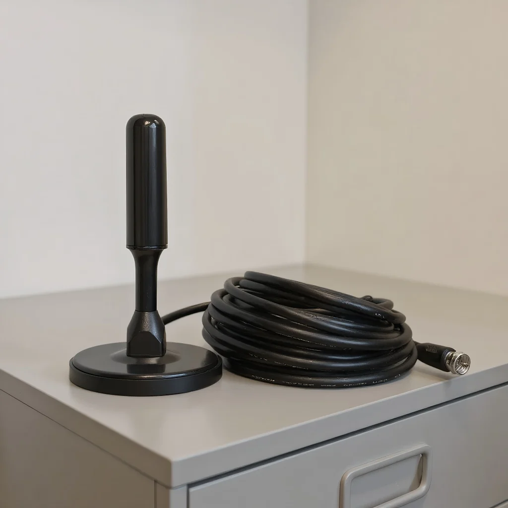 هوائي رقمي عالي الدقة - قاعدة مغناطيسية خارجية/داخلية مع كابل 3 متر للتلفزيون #1