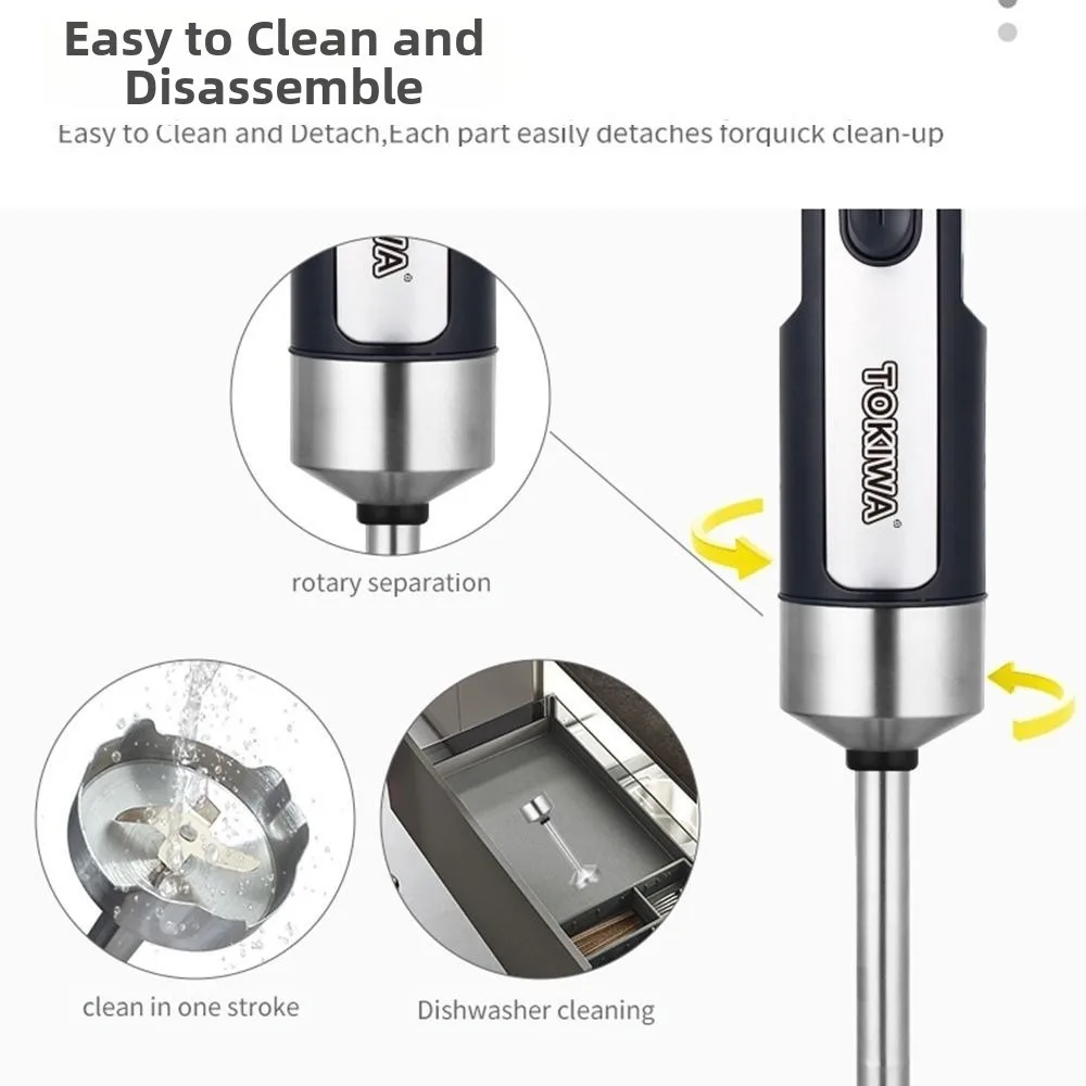 

Ручной блендер 5 в 1, нержавеющая сталь 316, пищевой погружной электрический блендер, многофункциональная вилка европейского стандарта, мясорубка для овощей, еда