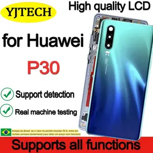 Bilashmart Original 6.1'' OLED 6.47'' Replacement Huawei P30 LCD Display Touch Screen ELE L29 ELE L09 ELE AL00 with Back Glass
