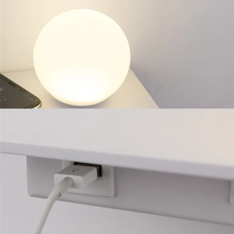 Usb Charging Wall Lamp for Bedroom Bedside Hotel Sconce Light Fixtures Spotlight Reading Hotel Decoration Lighting Modern Rotate