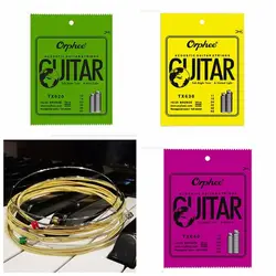 1Set TX620 /TX630 /TX640 Orphee Acoustic Guitar Strings 010/011/012 Hexagonal Core Super Light Guitar Strings Balanced Sound