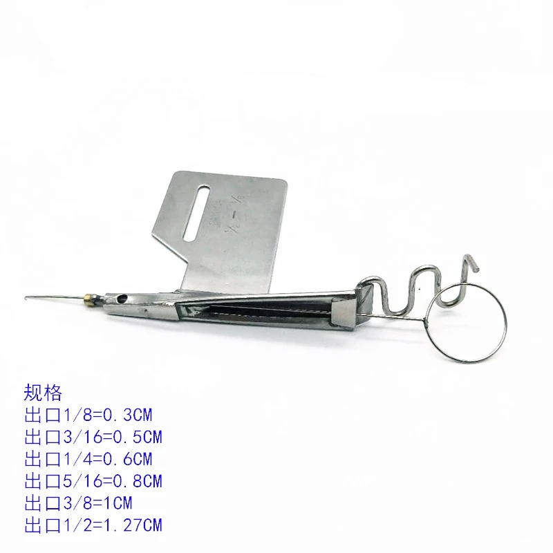 Industrial sewing machine flat car turn over with dark line 148 pull tube wrapping device dark line anti-pig intestine pull tube