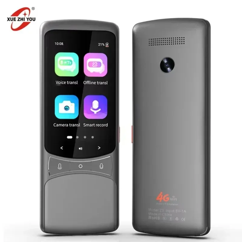 مترجم OEM/ODM 4G جديد 138 لغة غير متصل/مترجم عبر الإنترنت صور تخزين كبير ترجمة صوتية AI ترجمة ذكية #4