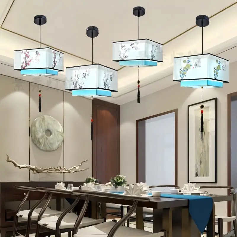 New Chinese chandelier tea room bedroom living room dining room corridor hallway entrance study classical antique chandelier