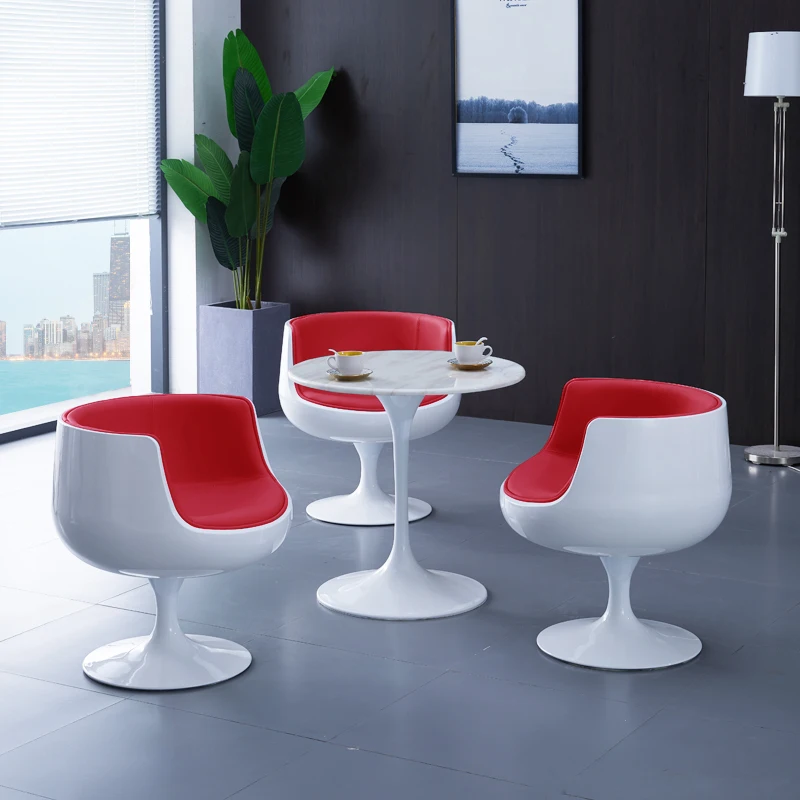 Wine glass chair, simple and creative fashion dining table and chair combination in the sales department, coffee shop negotiatio 4