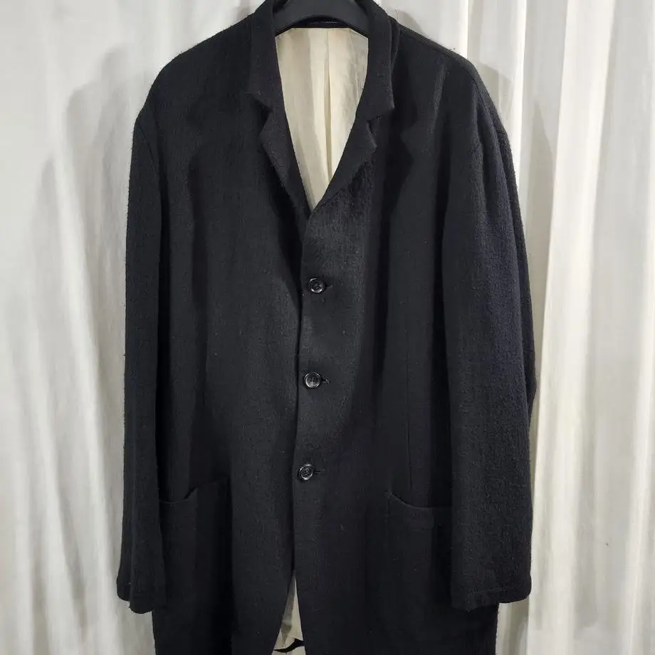 TOP-YAMAMOTO ® Black silhouette suit men's single-button lapel loose-fitting business suit jacket