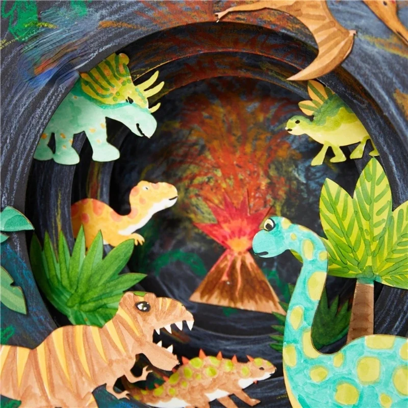 1 قطعة DIY بها بنفسك واسعة السماء المرصعة بالنجوم الحرفية لعب للأطفال ديناصور اليدوية طفل الحرف رسم لعبة اللوحة الحرفية عدة لعبة تعليمية هدية #5