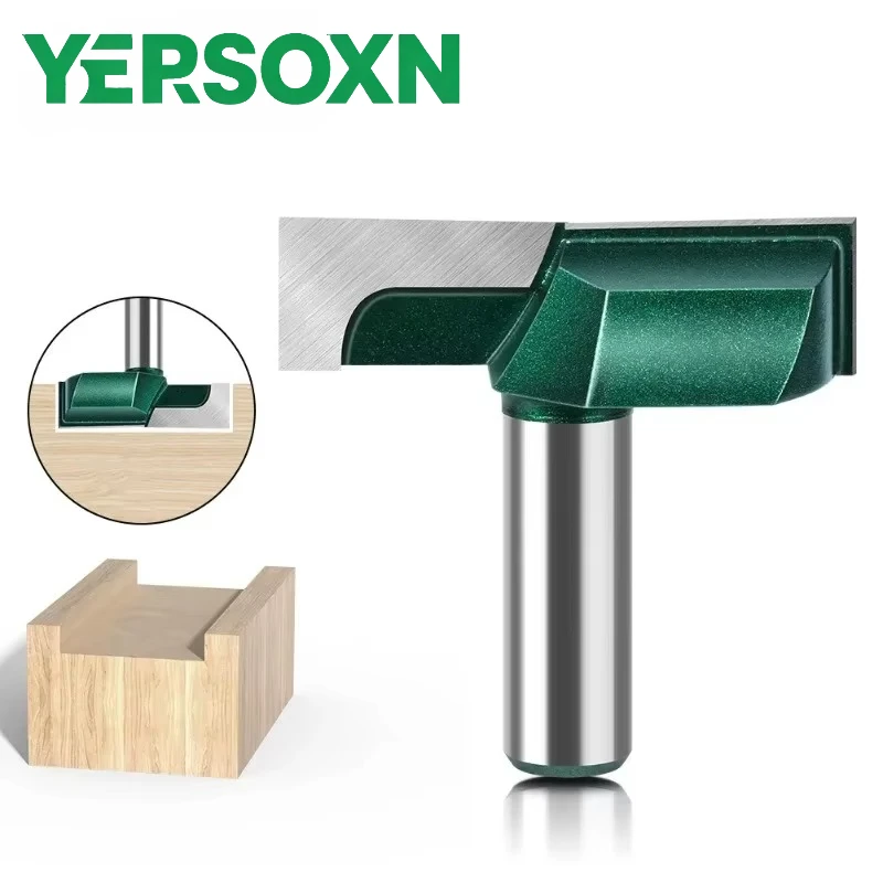 1PC 12mm 1/2'' Shank Woodworking Milling Cutter Bottom Cleaning Router Bit Mortising Bit, Spoil Board Surfacing, Slab Flattening