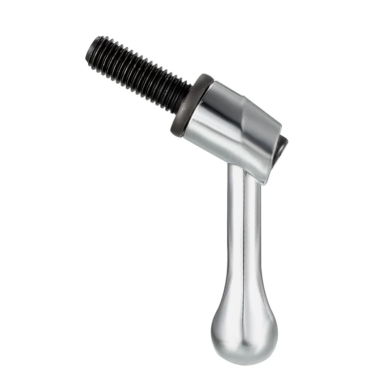 1pc M10 x 25mm Clamping Lever Machinery L shape Adjustable Handle Thread Push Button Ratchet Male Threaded Stud Screw screws