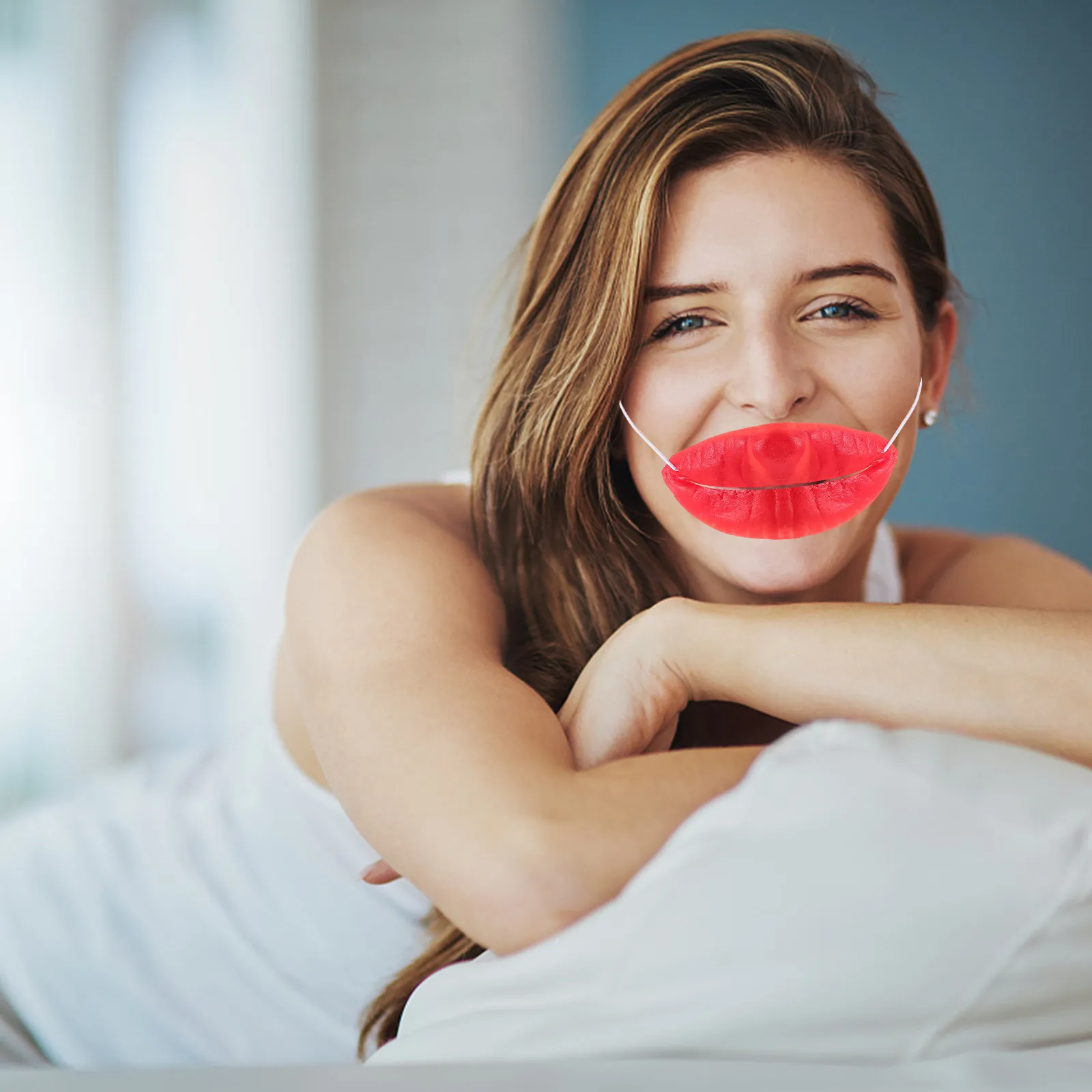 

2 шт. Декоративные губы-сосиски для Хэллоуина, забавные мультяшные красные губы, реквизит для вечеринок, фестивалей, маскарадов, Марди Гра