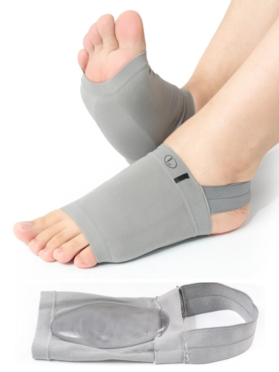 1 Paar elastische Fußgewölbestützen-Bandagen-Socken, Kompressions-Fußgewölbestützen für Plattfüße, orthopädische Fußstütze für Männer und Frauen – Detail 3