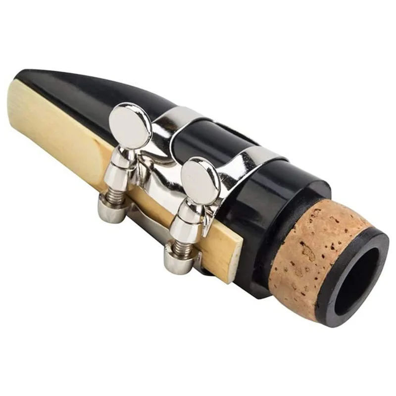 B72A 4X Mouthpiece Kit, Includes Ligature+Clarinet Reed 2.5+Black Clarinet Mouthpiece Plastic Cap