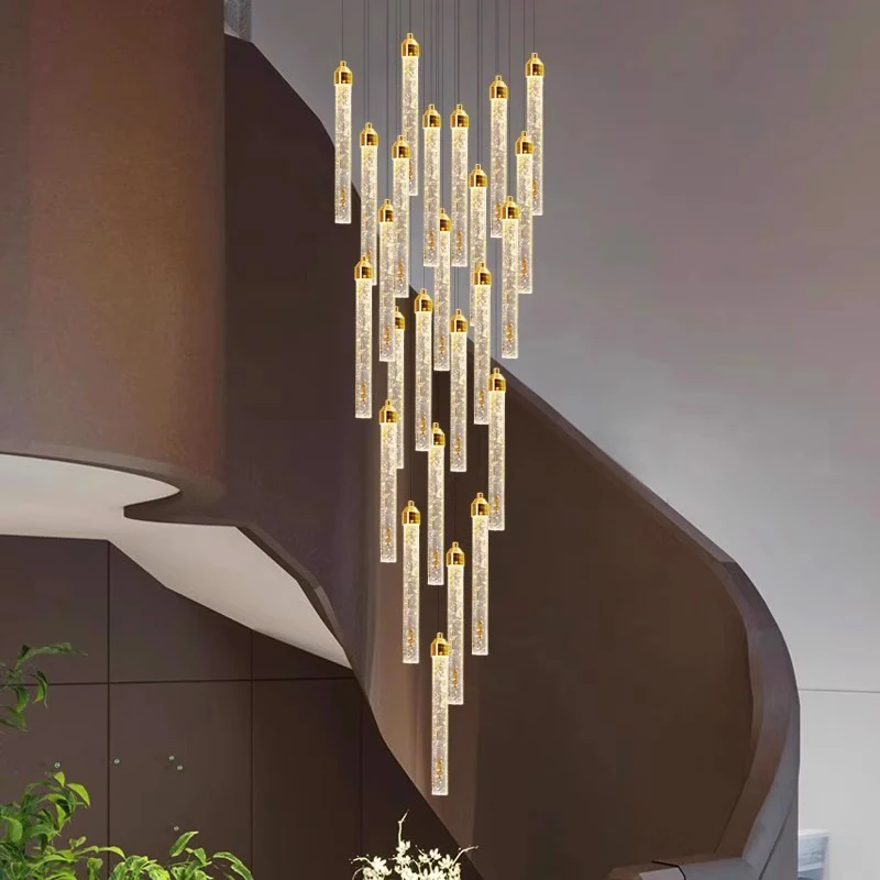 

Современные светодиодные подвесные светильники для дома, люстры для лестницы и гостиной, подвесные светильники для внутреннего освещения