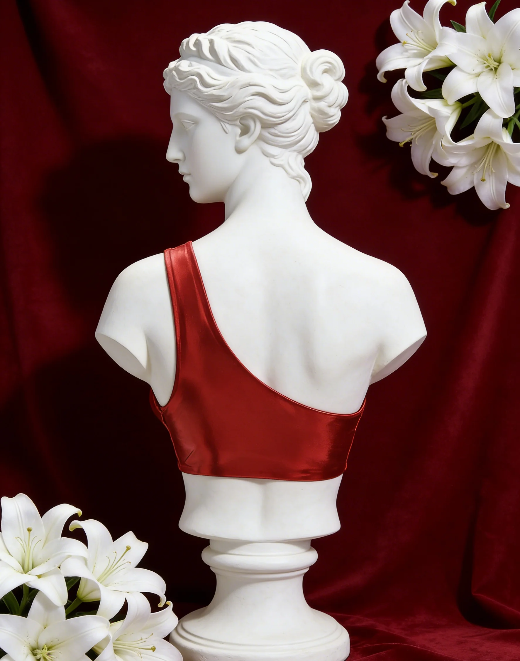 【 Fragments.SPECIAL LINK:THE MASCOT'SLITTLE GIFT.】Avant-garde Laser-Cut One-Shoulder Halter Neck Bust-Shaping Fashion Women