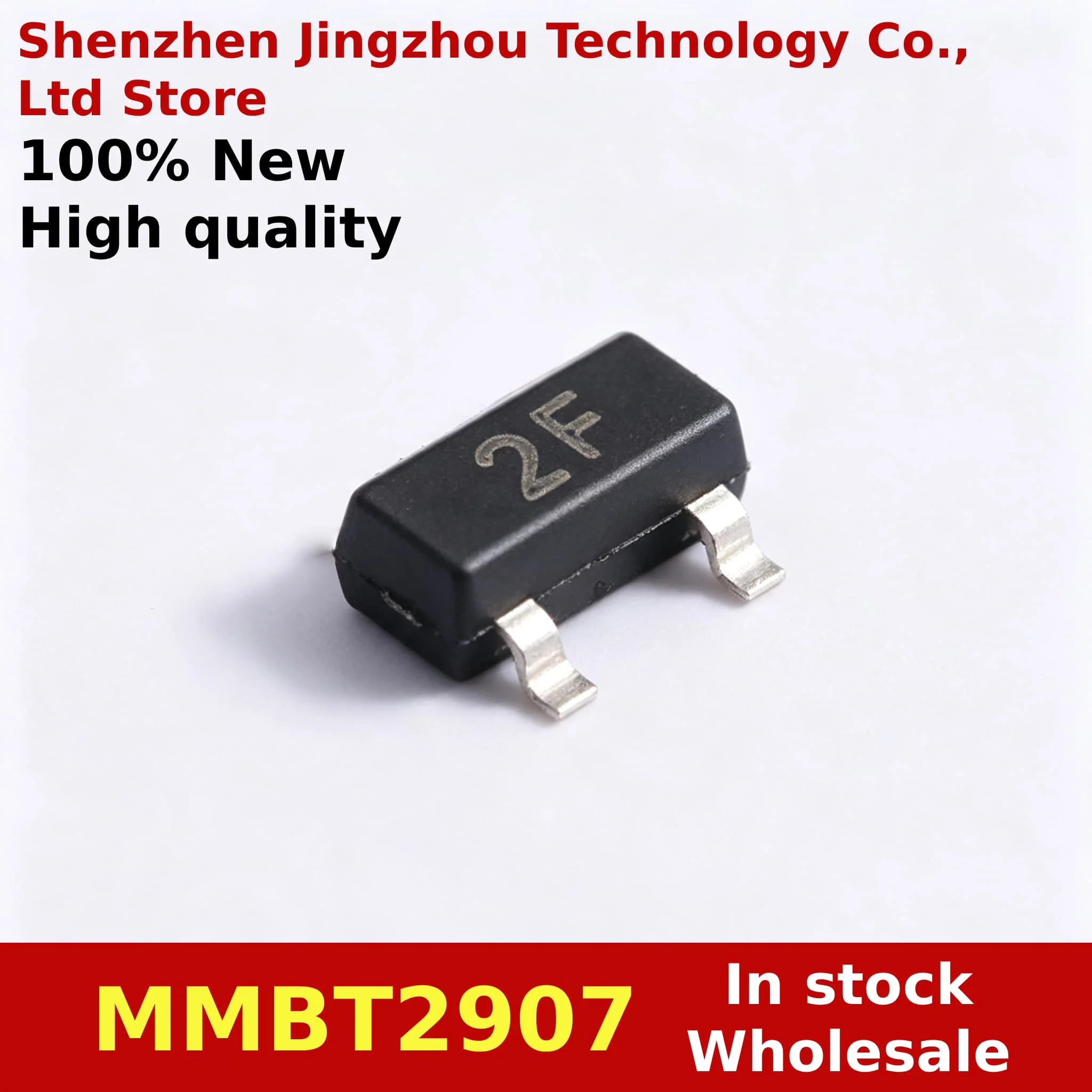 (300/3000PCS) 100% New Transistor MMBT2907ALT1G MMBT2907A MMBT2907 2N2907 2F SOT-23 0.8A/60V SMD transistor Chip In Stock